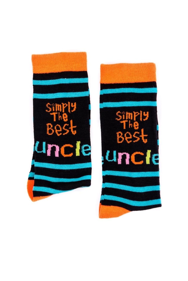 image 1 of Simply The Best Uncle Socks Simply & Fathers Day Gifts & Christmas Gift | Multi