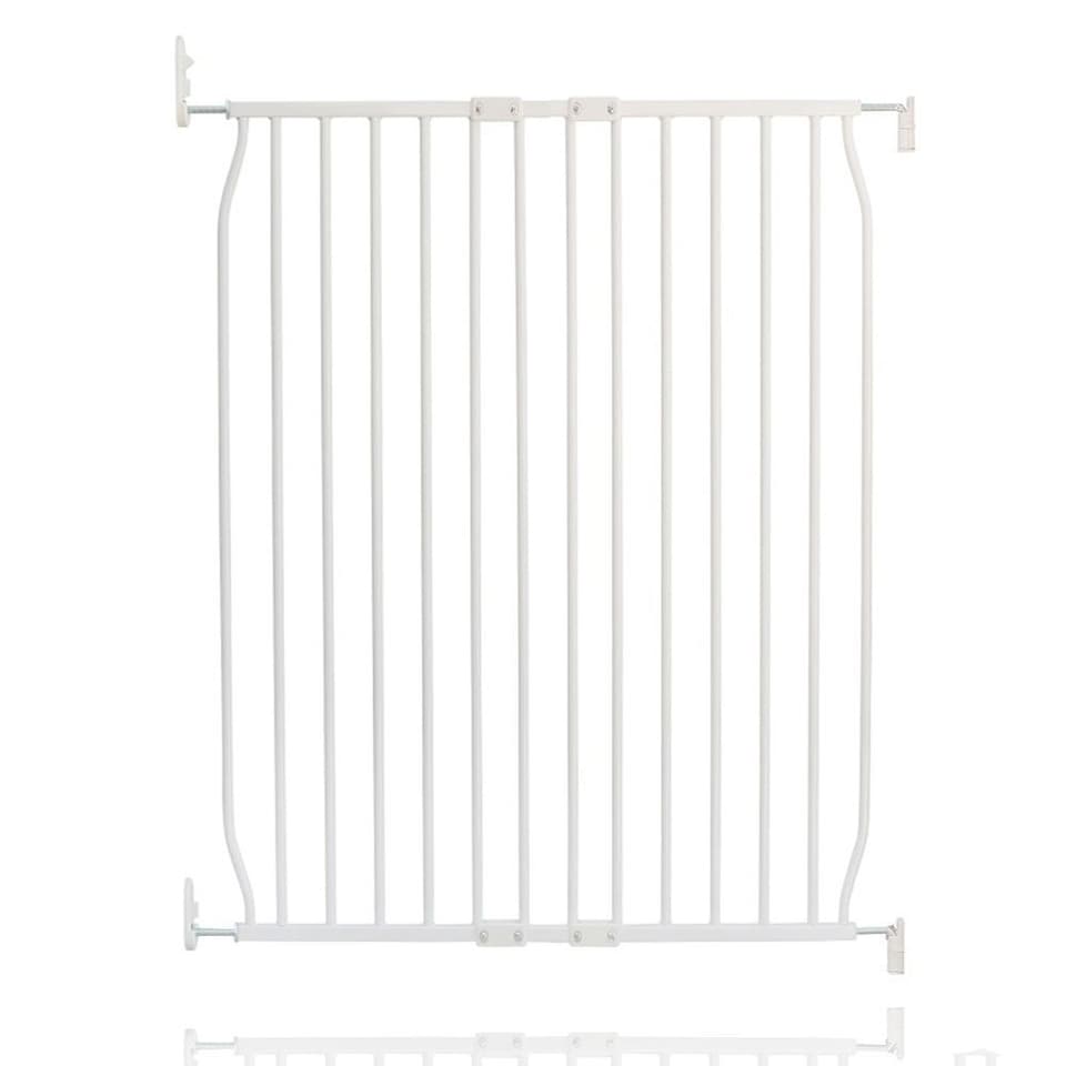 image 1 of Safetots Extra Tall Eco Screw Fit Baby Gate, White, 80cm - 90cm, Extra Tall Gate 100cm in Height, Stair Gate for Baby, Screw Fitted Safety Gate, Easy Installation