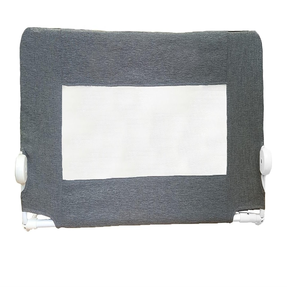 image 1 of Safetots Deluxe Soft Touch Denim Extra Tall Bed Rail, Grey 140cm Wide x 60cm Tall, Toddler Bed Guard For Safety