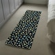 image 4 of Yellow & Blue Triangles (Runner Rug) Multi