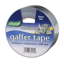 Ultratape Rhino 50m Gaffer Cloth Tape 50mm Silver - One Colour - One Size