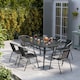 image 3 of Living and Home 150cm Tempered Glass Outdoor Coffee Table （Chair Not Included）