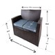 image 7 of Dark Brown Rattan Sofa 1 Sofa, 2 Chairs, 1 Table Multi