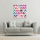 image 2 of Tropical Geometric Zig Zags (Canvas Print) 101 x 101 x 4cm
