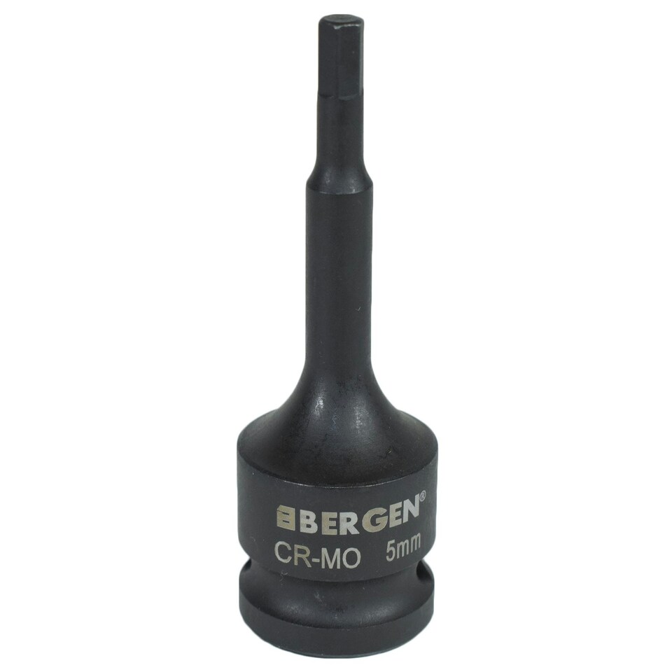 image 1 of M5 x 78mm 1/2" Drive Extra Long Impact Impacted Allen Hex Key Socket Bergen