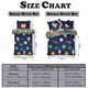 image 7 of VELVETIO Space Duvet Cover Set Reversible Soft Polycotton Kids Beddings Blue | Navy | Double