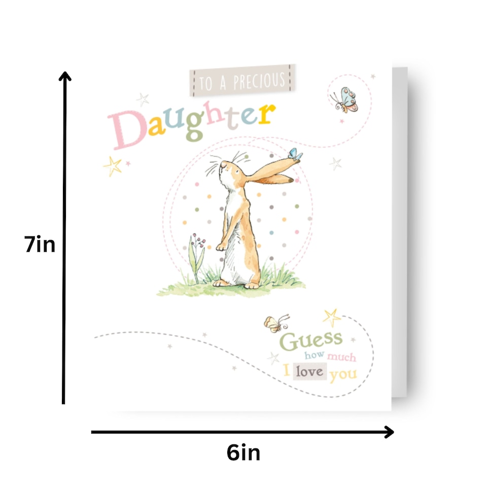 image 1 of Guess How Much I Love You Daughter Birthday Card