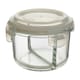 image 1 of Freska 2 Section Round Glass Container With Lid 950 ml