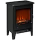image 6 of HOMCOM Freestanding Electric Fireplace Stove Heater W/ LED Flame Effect Black