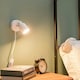 image 1 of ValueLights Benton Adjustable Plug In Wall Light & Bulb White