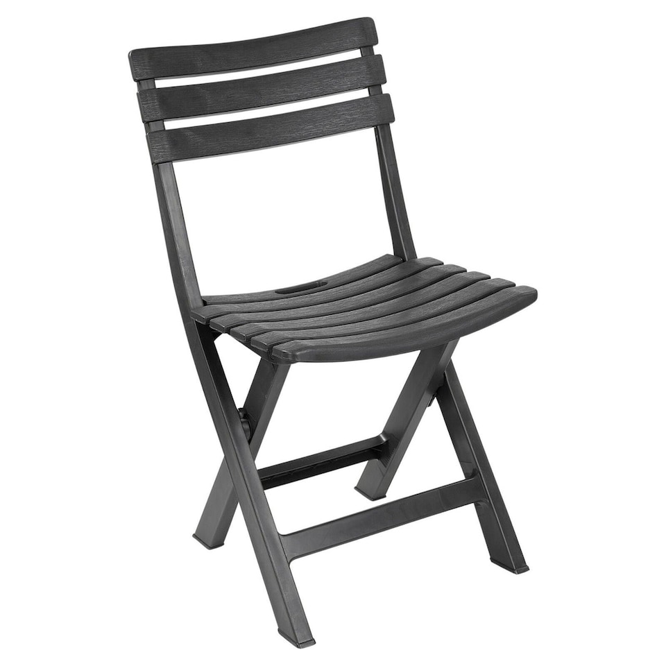 image 1 of Plastic Black Garden Table with Chair's | Black | 7