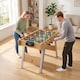image 2 of SPORTNOW 4ft Table Football, Foosball Table Game for Adults, Natural Wood