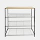 image 1 of OHS 4 Tier Home Hallway Bedroom Shoe Storage Organiser Wire Shelving Unit - Black