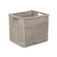image 2 of Antique Wash Wicker Storage Basket | Grey | Grey | Not provided