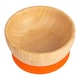 image 1 of Tiny Dining Children's Bamboo Suction Bowl - Orange Orange