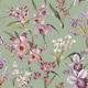 image 1 of Rasch Maya Floral Wallpaper - Sage Green - 10m x 53cm Green