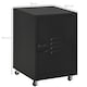 image 5 of HOMCOM Rolling Metal Filing Cabinet, Industrial Mobile Storage Cabinet with Adjustable Shelf and Wheels for Home Office Living Room, Black