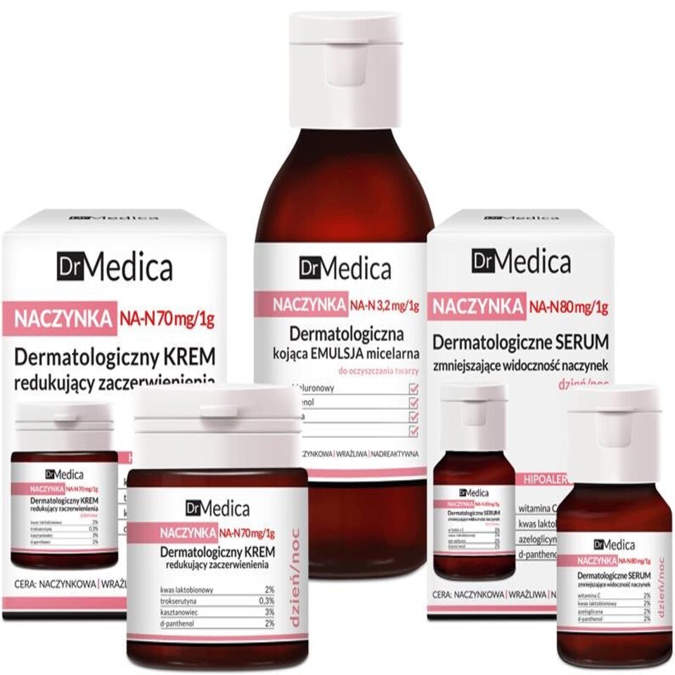 image 1 of Bielenda Dr Medica Capillaries Dermatological Face Serum Reducing Skin Redness Day Night 30ml