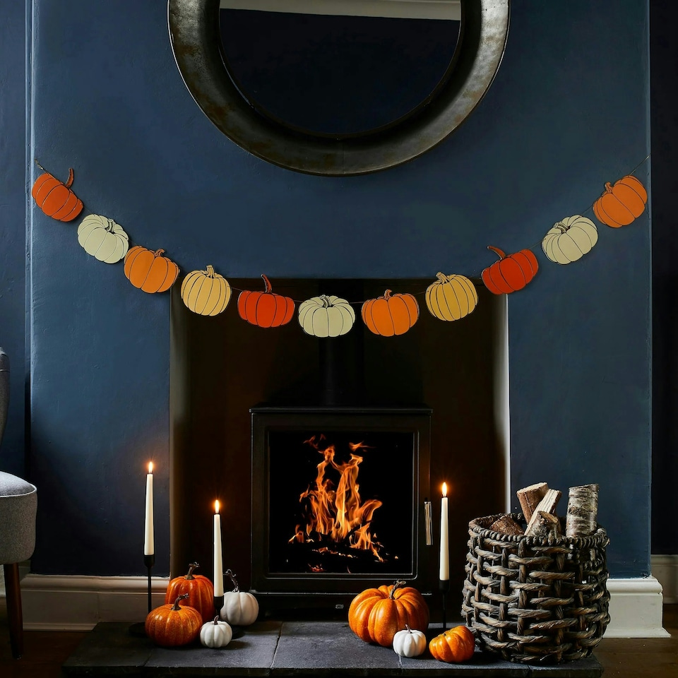 image 1 of Pumpkin Garland Autumn Decoration 2.5m
