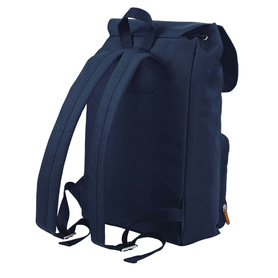 image 1 of BagBase Vintage Laptop Backpack - French Navy/Brown - One Size