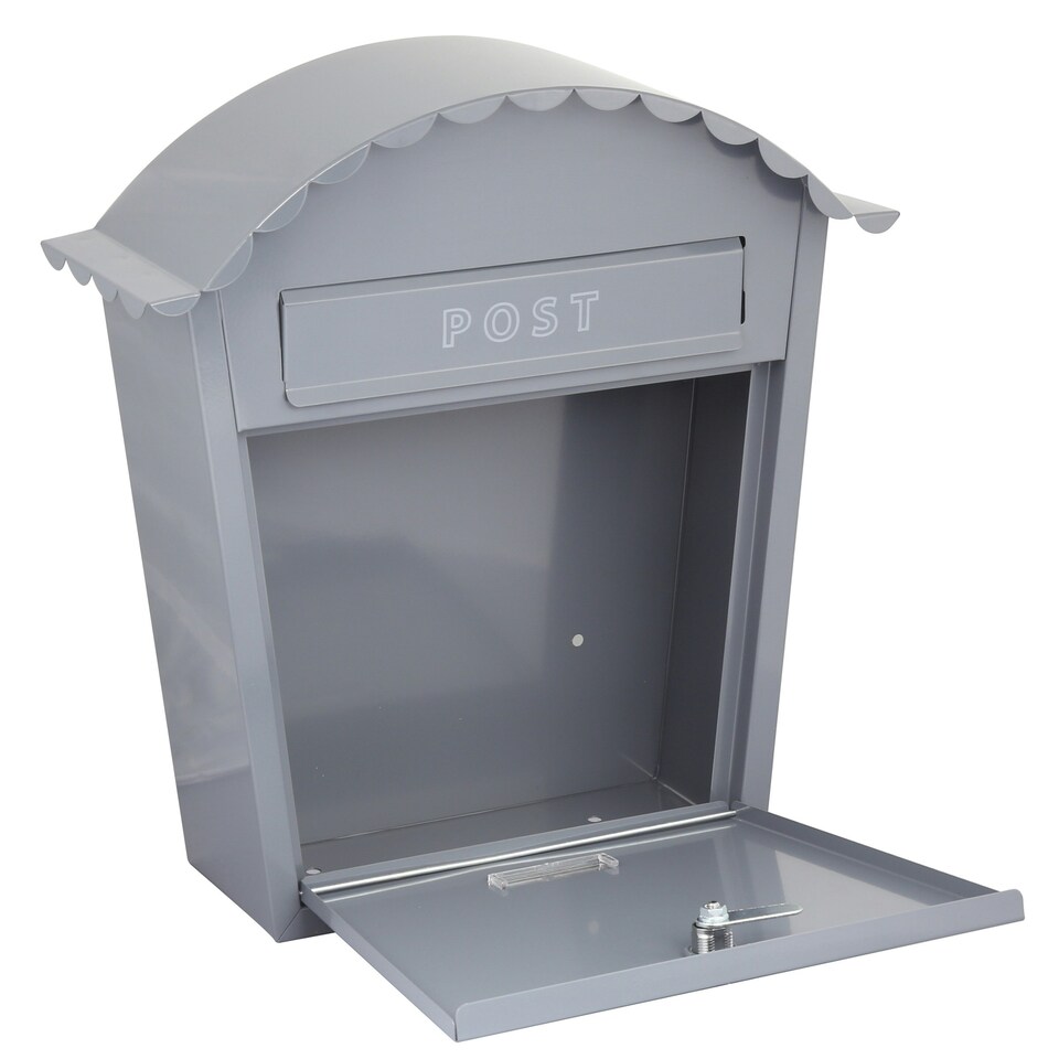 image 1 of EMtronics Wall Mountable Post Box - Dark Grey | Multi
