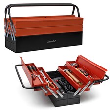 Heavy Duty 560mm Cantilever Toolbox 5 Tray Metal Tool Box Red