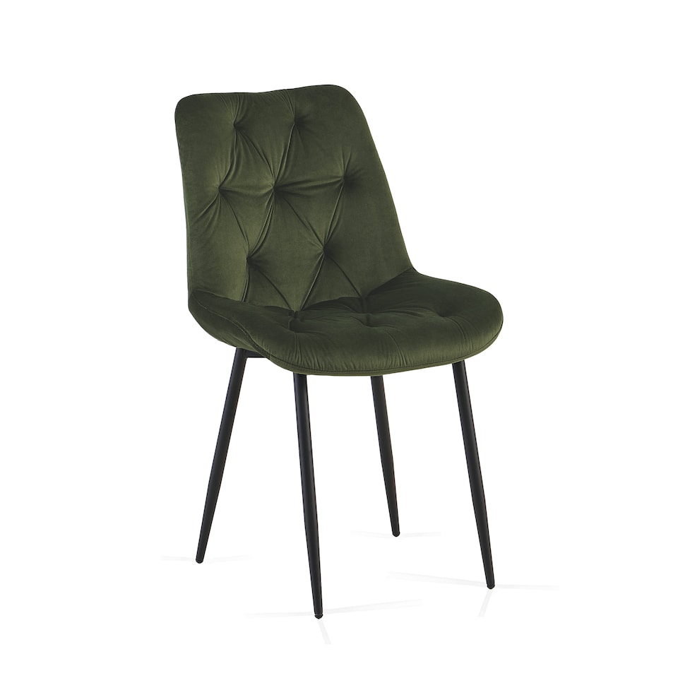 image 1 of SONARA Black Marble Round Dining Table and Velvet Chairs Set, Modern 4 Seater for Dining Room