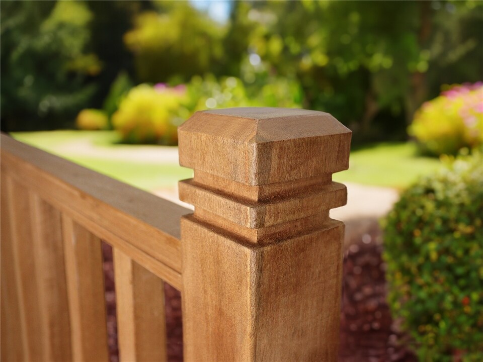 image 1 of eDecks Hardwood Timber Decking Handrail System Extension Kit - 2485mm