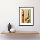 image 2 of Kandinsky Abstract Musical Symbol Clefs Music Yellow Framed Wall Art Print