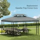 image 6 of Outsunny 3x4m Gazebo Replacement Roof Canopy 2 Tier Top UV Cover Patio Cream