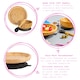 image 2 of Tiny Dining 4pc Round Bamboo Suction Baby Feeding Set - Beige