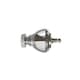 image 2 of 35mm Fixed Length Metal Curtain Pole Set Chrome Vienna Finial 290cm | Silver | Silver
