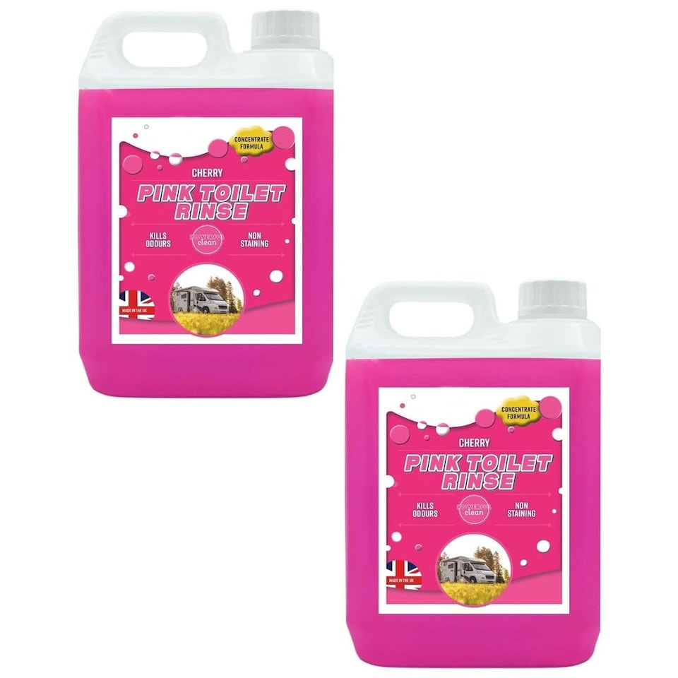 image 1 of 2 x 5L Pink Odour Neutralising Concentrated Powerful Toilet Cleaner For Motor Homes & Caravans