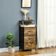 image 2 of HOMCOM Industrial 3 Drawers Storage Cabinet w/ Display Shelves for Living Room