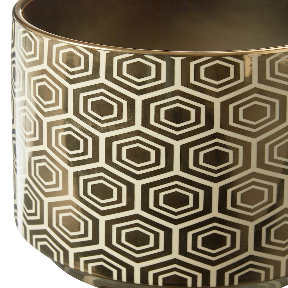 image 1 of Hexa Small Planter Gold