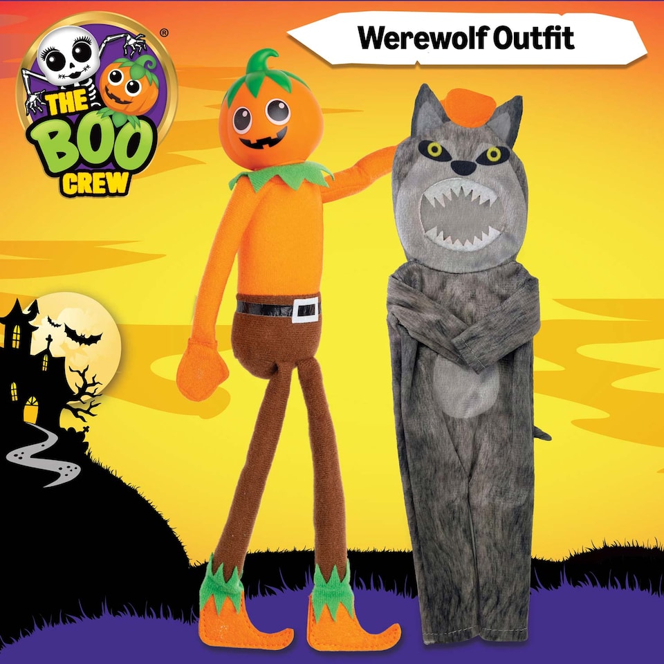 image 1 of The Boo Crew Halloween Doll Costume - Spooky Tabletop Decor and Seasonal Collectible