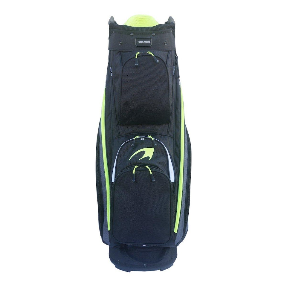 image 1 of Benross Pro 7.0 Golf Cart Bag - Black/Grey/Lime