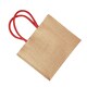 image 2 of Westford Mill Classic Jute Shopper Bag (21 Litres) - Natural/Bright Red - One Size