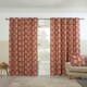 image 1 of Esher Eyelet Curtains - Orange - 168cm x 137cm