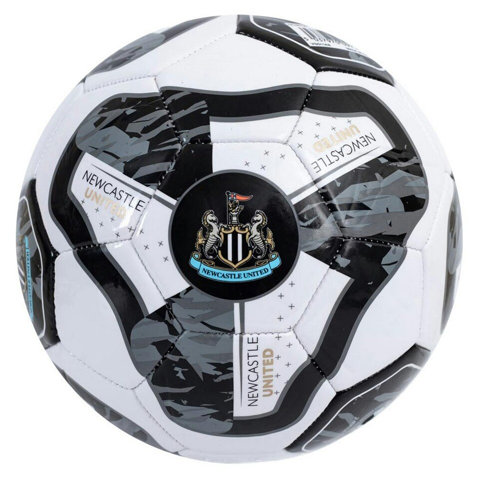 image 1 of Newcastle United FC Tracer Football - White/Black/Grey - 5