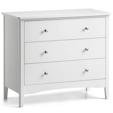 This Ilsington chest of drawers, 3 Drawer, White
