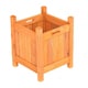 image 7 of Oypla Garden Wooden Square Flower Planter Ornamental Plant Pot Brown