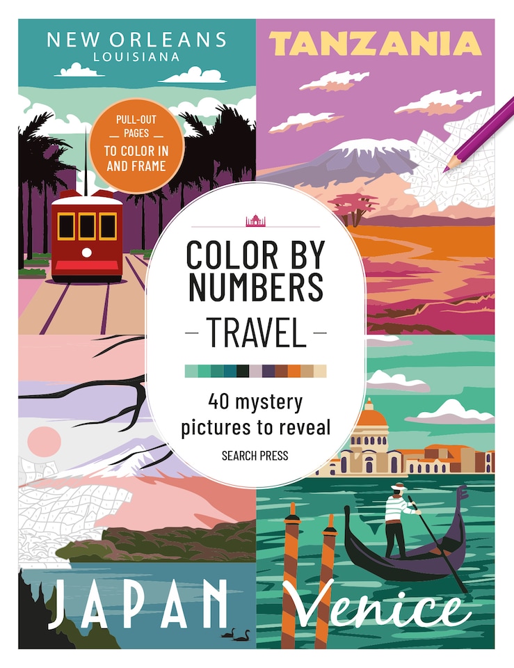 image 1 of Colour by Numbers - Travel Book