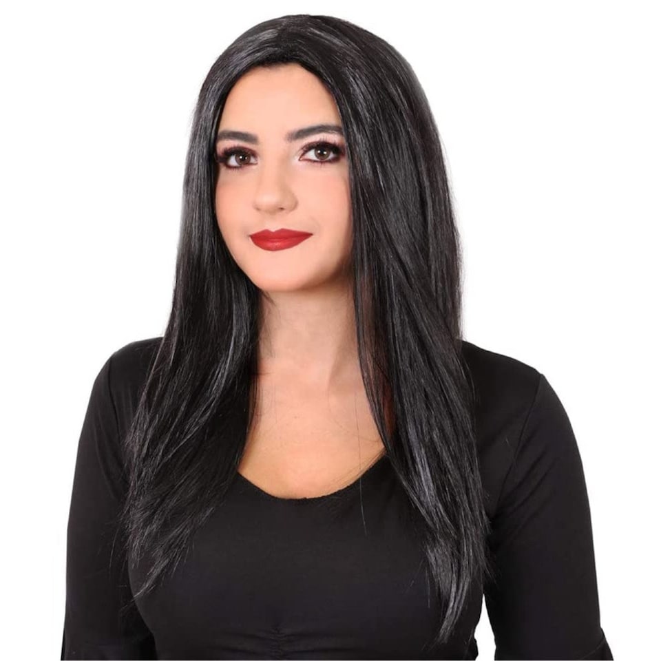 image 1 of Long Black Wig Black | One Size