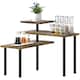 image 1 of HOMCOM 3-Tier Kitchen Countertop Organizer for Spice Rack,Rustic Brown | Brown | Rustic Brown | 40W x 18D x 36.5H cm