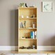 image 6 of Vida Designs Cambridge 4 Tier Large Bookcase Display Storage, Oak
