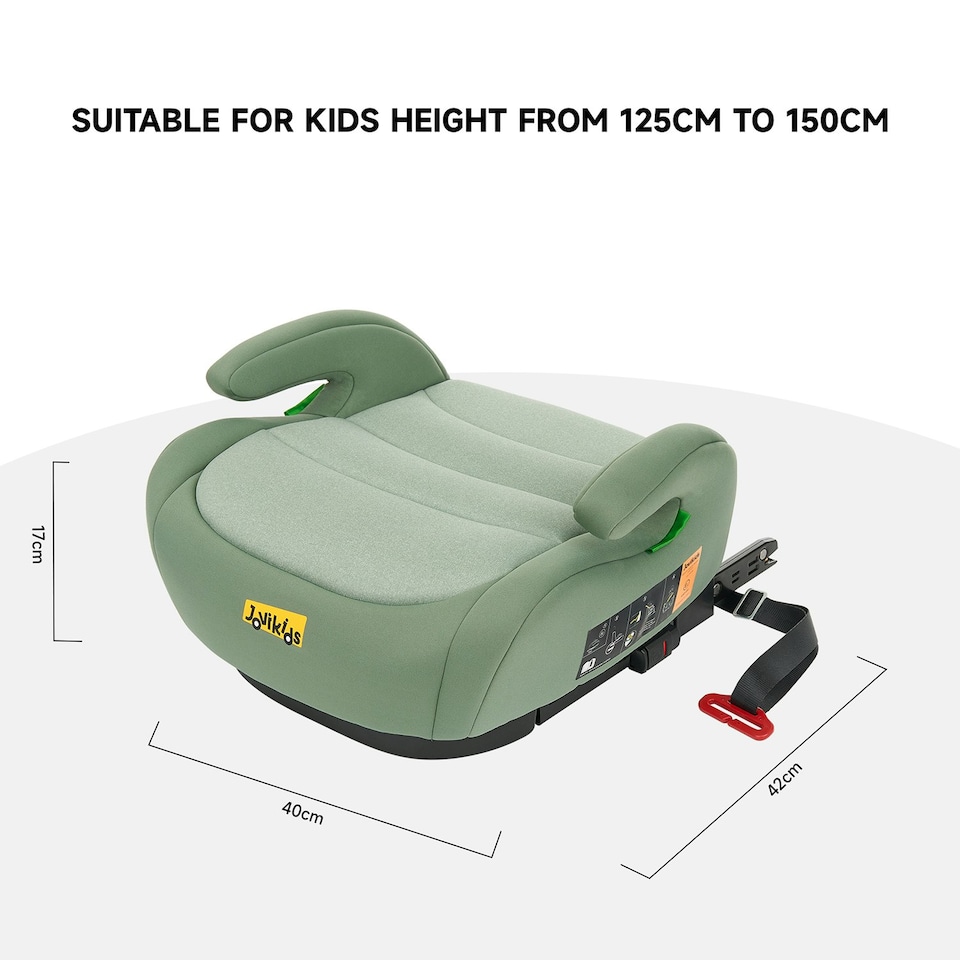 image 1 of JoviKids Ohho Isofix Booster Seat - Green