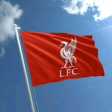 Liverpool FC Flag | Red | Red | One Size | 1