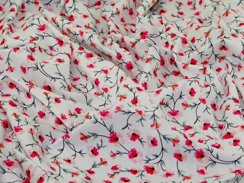 White 100% Cotton Poplin Fabric for Dressmaking, Quilting, 142.5cm / 56" Wide - per metre