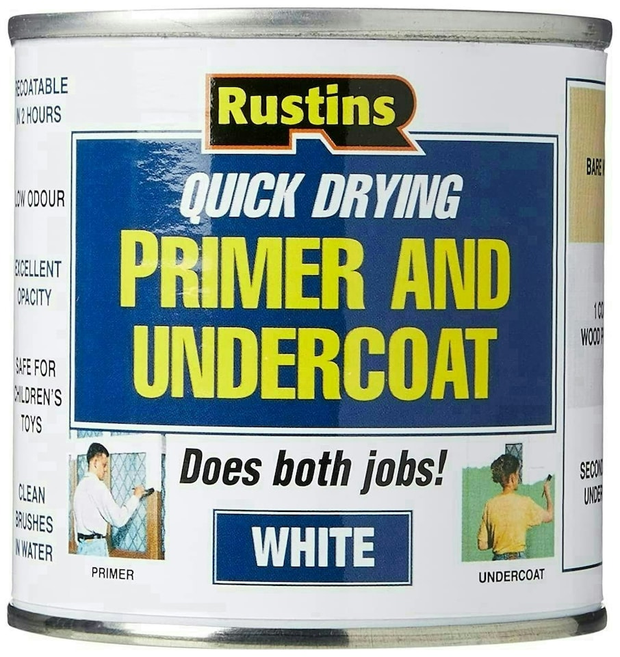 image 1 of Quick Dry Primer & Undercoat White 250ml - RUSQDWPUC250